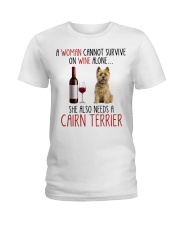 She Also Needs - Cairn Terrier Ladies T-Shirt tile