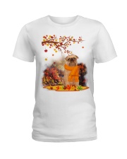 Fall Leaf - Brussels Griffon 2 Ladies T-Shirt tile