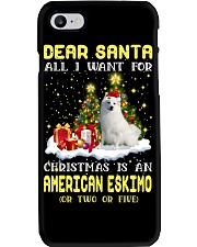 Dear Santa - American Eskimo Phone Case tile
