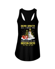 Dear Santa - American Eskimo Ladies Flowy Tank tile