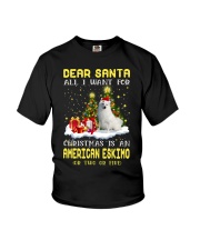 Dear Santa - American Eskimo Youth T-Shirt tile