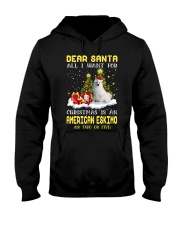 Dear Santa - American Eskimo Hooded Sweatshirt front