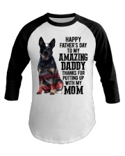Daddy Blue Heeler Baseball Tee tile