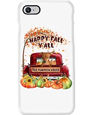 Pumpkin House - RED Miniature Pinscher Phone Case tile