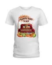 Pumpkin House - RED Miniature Pinscher Ladies T-Shirt tile
