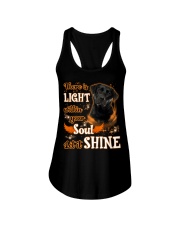 Shine - BLACK Labrador 1 Ladies Flowy Tank tile