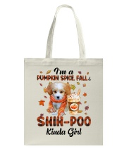 Pumpkin Kinda - Shih-Poo Tote Bag tile