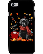 Hot Chocolate - BLACK Labrador Pup Phone Case tile
