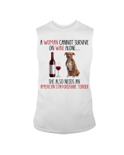 She Also Needs American Staffordshire Terrier Dog Sleeveless Tee tile