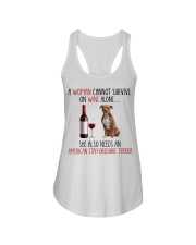 She Also Needs American Staffordshire Terrier Dog Ladies Flowy Tank tile