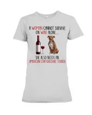 She Also Needs American Staffordshire Terrier Dog Premium Fit Ladies Tee tile