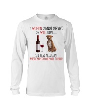 She Also Needs American Staffordshire Terrier Dog Long Sleeve Tee tile