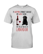 She Also Needs - Black Labrador Premium Fit Mens Tee tile