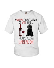 She Also Needs - Black Labrador Youth T-Shirt tile