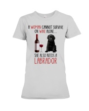 She Also Needs - Black Labrador Premium Fit Ladies Tee tile