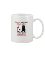 She Also Needs - Black Labrador Mug tile