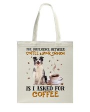 The Difference - Blue Merle Collie Tote Bag tile