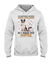 The Difference - Blue Merle Collie Hooded Sweatshirt tile
