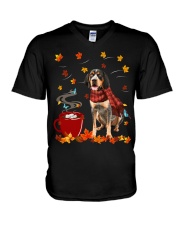 Hot Chocolate - Bluetick Coonhound V-Neck T-Shirt tile