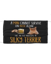 Beer Alone - Silky Terrier Mask tile