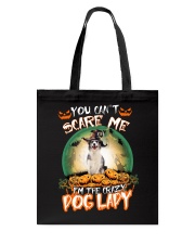 Crazy Lady - Blue Merle Collie Tote Bag tile
