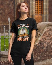Crazy Lady - Blue Merle Collie Classic T-Shirt apparel-classic-tshirt-lifestyle-06