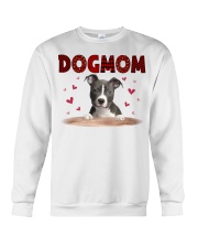 Love Mom - BLUE Nose Pitbull Crewneck Sweatshirt tile