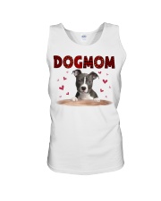 Love Mom - BLUE Nose Pitbull Unisex Tank tile