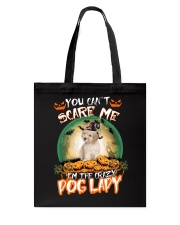 Crazy Lady - CREAM Toy Poodle Tote Bag tile