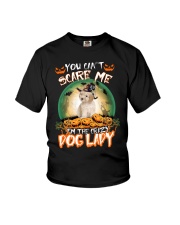 Crazy Lady - CREAM Toy Poodle Youth T-Shirt tile