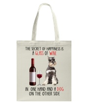 Happiness - GREY Miniature Schnauzer Tote Bag tile