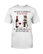 Happiness - GREY Miniature Schnauzer Premium Fit Mens Tee tile