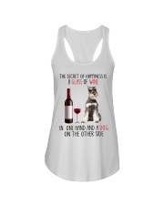 Happiness - GREY Miniature Schnauzer Ladies Flowy Tank tile