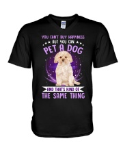 Same Thing - GOLD Morkie V-Neck T-Shirt tile