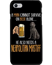 Beer Alone - Neapolitan Mastiff Phone Case tile