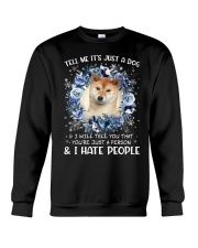 Hate People - Shiba Inu 1 Crewneck Sweatshirt tile