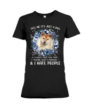 Hate People - Shiba Inu 1 Premium Fit Ladies Tee tile