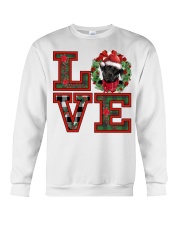 Christmas Love - black Labrador 1 Crewneck Sweatshirt tile