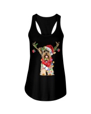 Reindeer - Yorkshire Terrier Ladies Flowy Tank tile