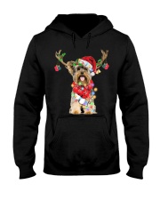 Reindeer - Yorkshire Terrier Hooded Sweatshirt tile