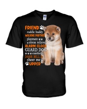 Playmate - Shiba Inu 2 V-Neck T-Shirt tile