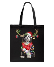 Reindeer - Tibetan Terrier 2 Tote Bag tile