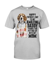 Daddy Beagle Classic T-Shirt front