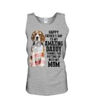 Daddy Beagle Unisex Tank tile