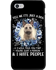 Hate People - Dutch Shepherd Phone Case tile