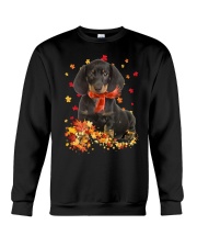 Autumn Leaves Scraf - Dachshund 1 Crewneck Sweatshirt tile