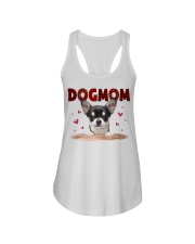 Love Mom - BLACK Chihuahua Ladies Flowy Tank tile