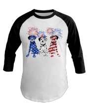 American Firework - Dalmatian Baseball Tee tile