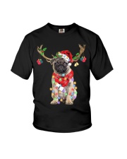 Reindeer - Pug 1 Youth T-Shirt tile