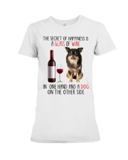 Happiness - Chihuahua Long Haired Premium Fit Ladies Tee tile